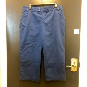 Navy crop pants